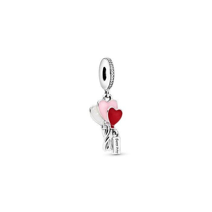 Juweel PANDORA - 798076CZ - HAPPY BIRTHDAY BALLOONS HEARTS