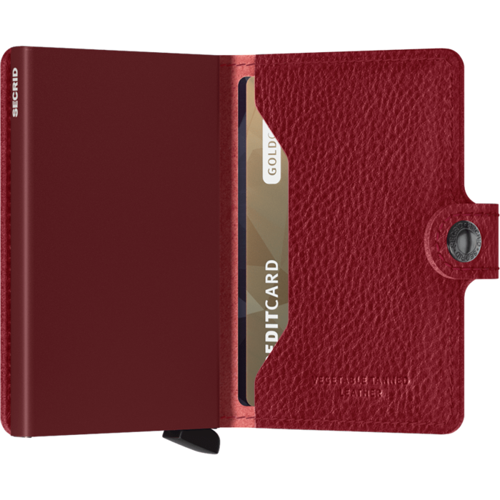 Lederwaren secrid wallet MINIWALLET VEG ROSSO-bordeaux