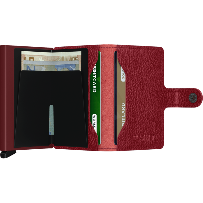 Lederwaren secrid wallet MINIWALLET VEG ROSSO-bordeaux