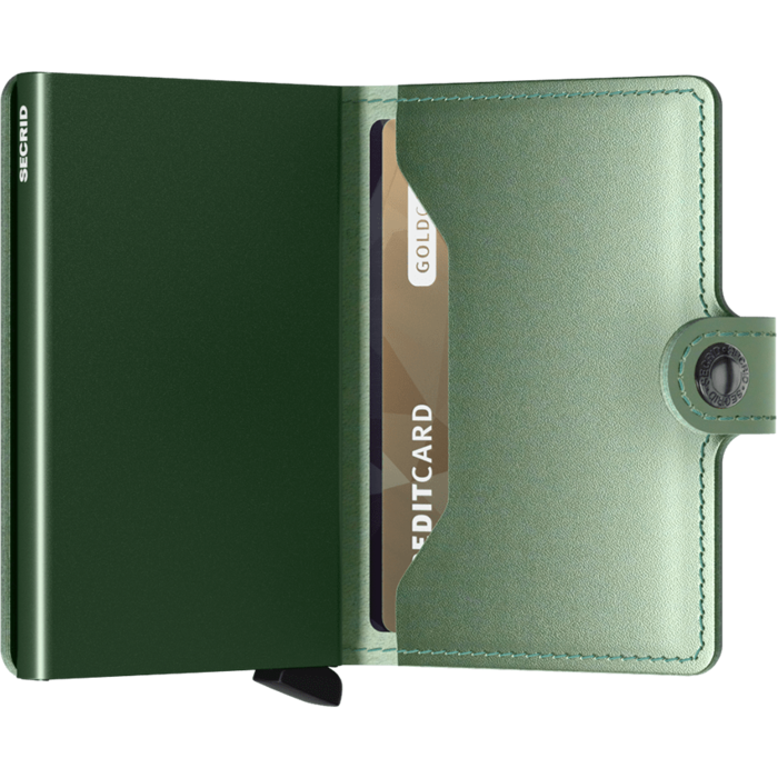 Lederwaren secrid wallet MINIWALLET METALLIC GREEN