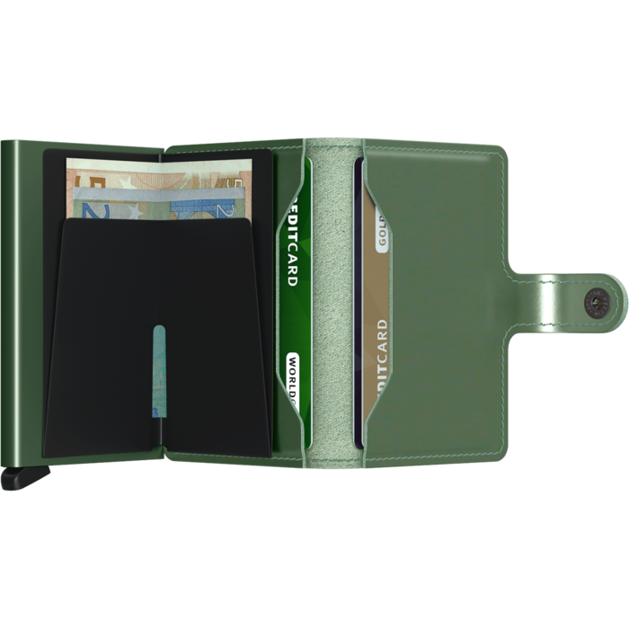 Lederwaren secrid wallet MINIWALLET METALLIC GREEN