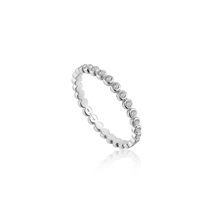 Juweel ANIA HAIE - TOUCH OF SPARKLE - SHIMMER HALF ETERNITY RING R003-01H