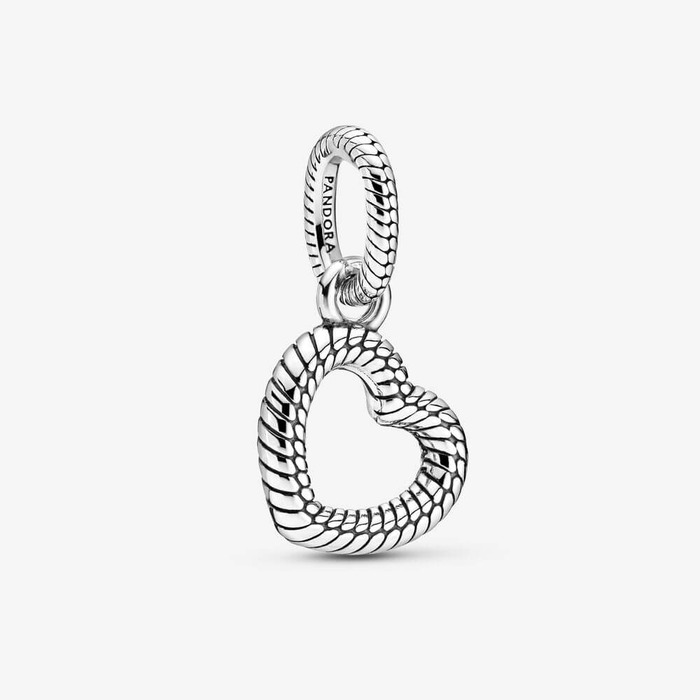 Juweel PANDORA - 399094C00 - SNAKE CHAIN PATTERN HEART HANGER