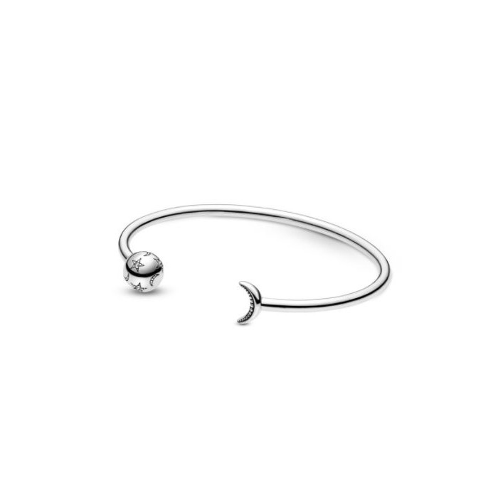 Juweel PANDORA MOON AND STAR OPEN BANGLE ZIRCONIUM 599120C01-3  19cm