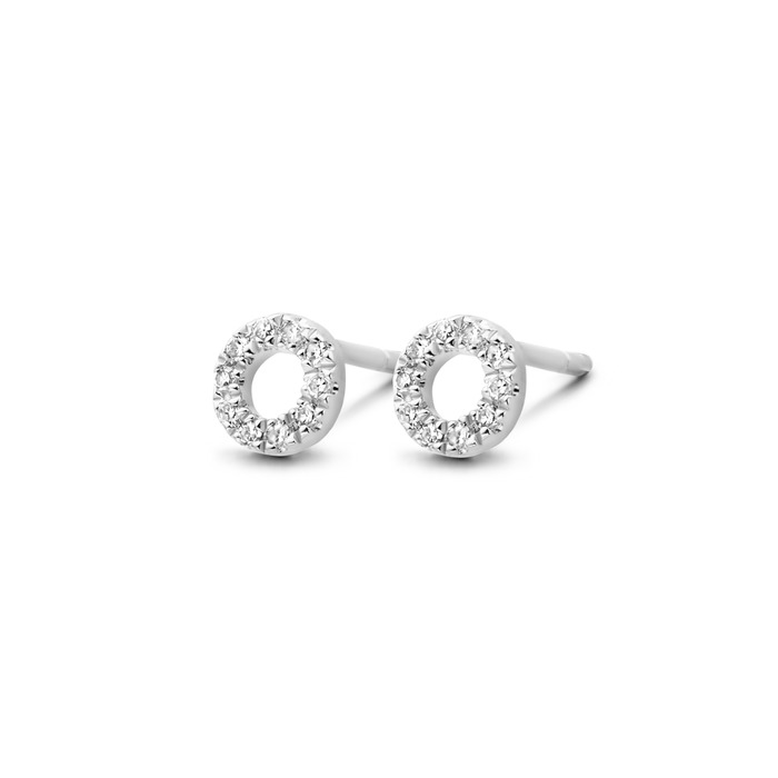 Juweel DIAMANTI PER TUTTI SMALL CIRCLE OF LIFE EARRINGS WHITE M454