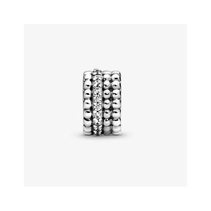 Juweel PANDORA Beaded Clip Charm 797520CZ 