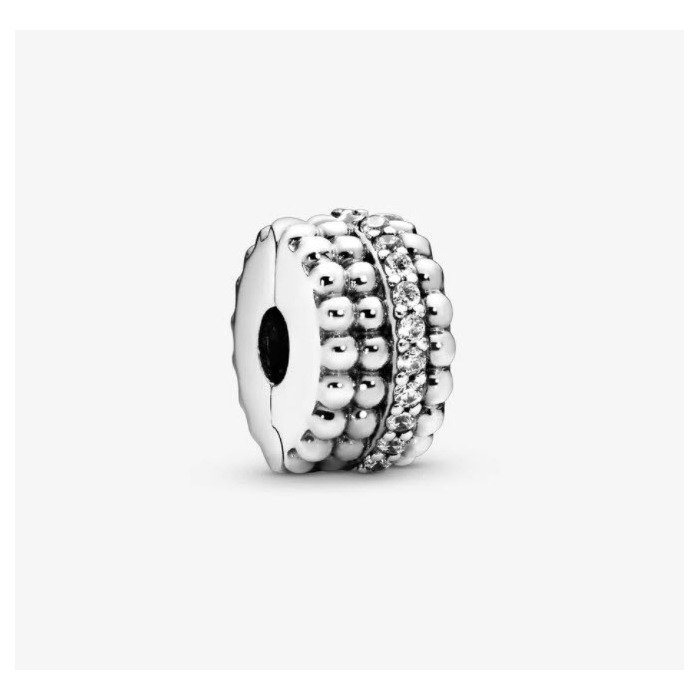 Juweel PANDORA Beaded Clip Charm 797520CZ 