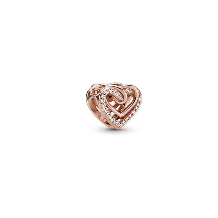 Juweel PANDORA Rose Sparkling Entwined Hearts 789270C01 