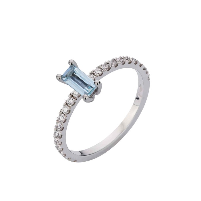 Juweel ATELIER P RING LUNA AP S 074 Briljant - Blauwe Beryl