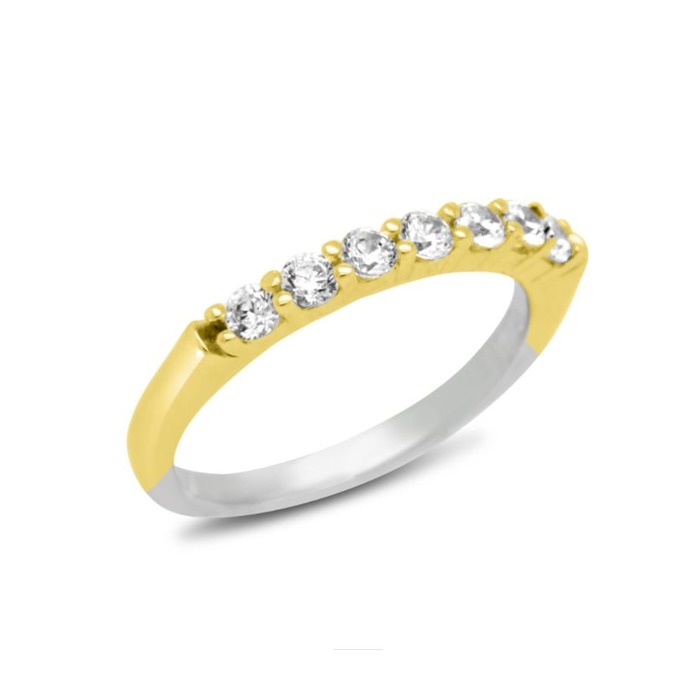 Juweel Silver Rose ring goldplated zirconium R6378G 