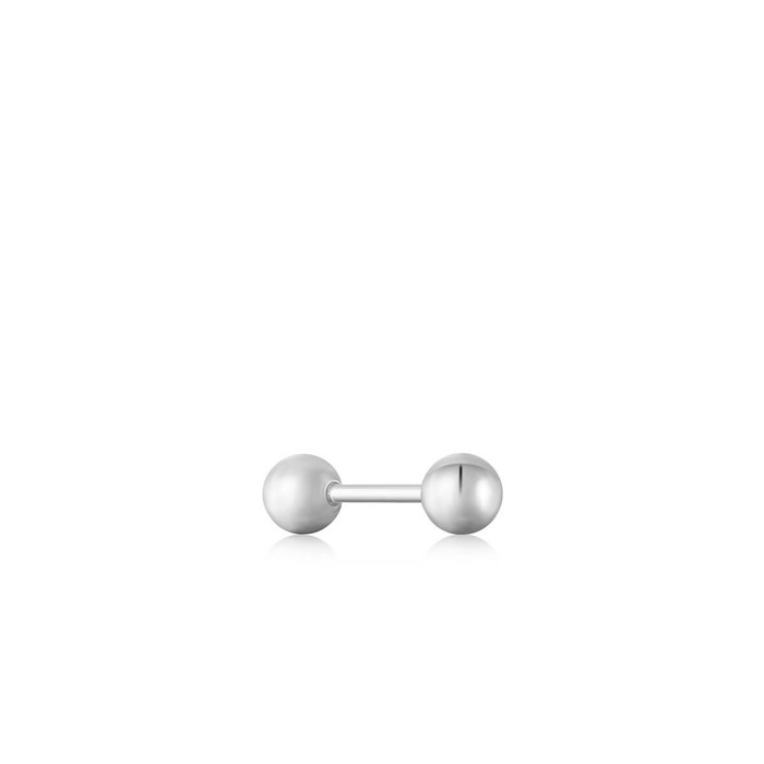 Juweel Ania Haie Ear Edit Silver Sphere Barbell Single earring E035-02H 