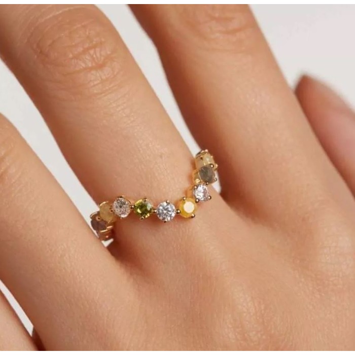 Juweel PDPaola Juno April Goldplated ring AN01-642 