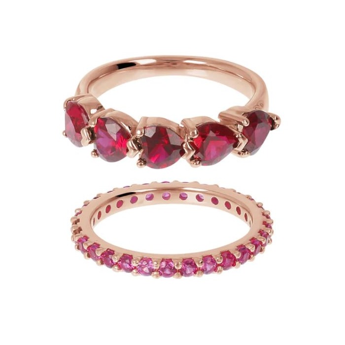 Juweel BRONZALLURE ATLISSIMA DOUBLE RING WSBZ01996.RED