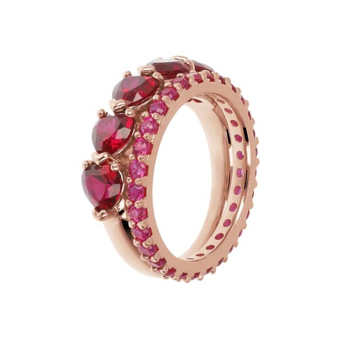 Juweel BRONZALLURE ATLISSIMA DOUBLE RING WSBZ01996.RED