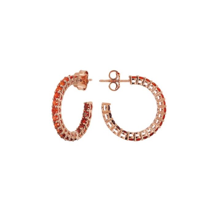 Juweel BRONZALLURE HOOP EARRINGS 24MM WSBZ02119.ORANGE