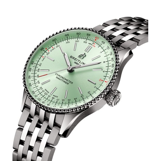 Horloge Breitling Navitimer Automatic 36 Mint green, green alligator A17327361L1A1 