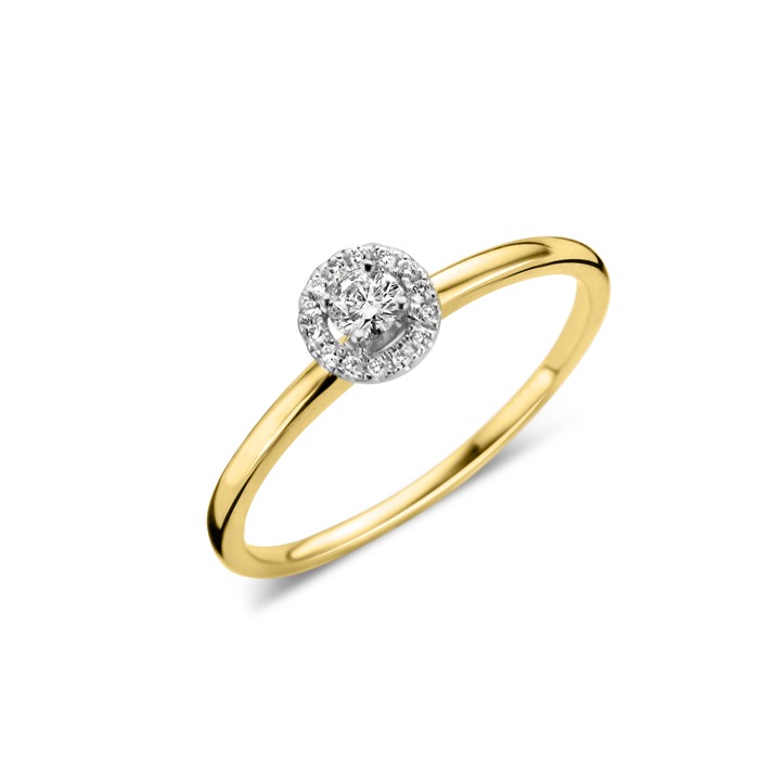 Juweel DULCI NEA SOLITAIRE 18 KARAAT GEELGOUD/DIAMANT R32456YG