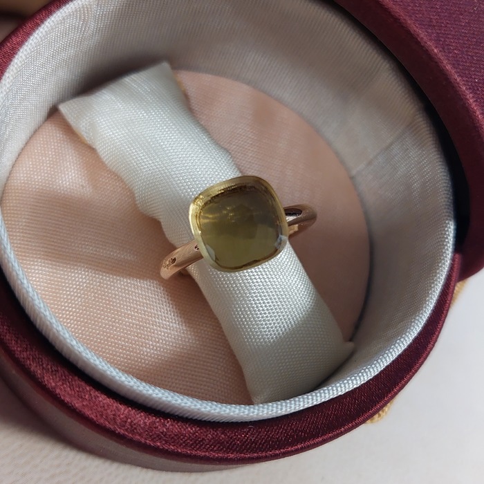 Juweel Pomellato ring rosé goud 18 karaat Citrine A.A002SB2 '78806-1735-TWDH'