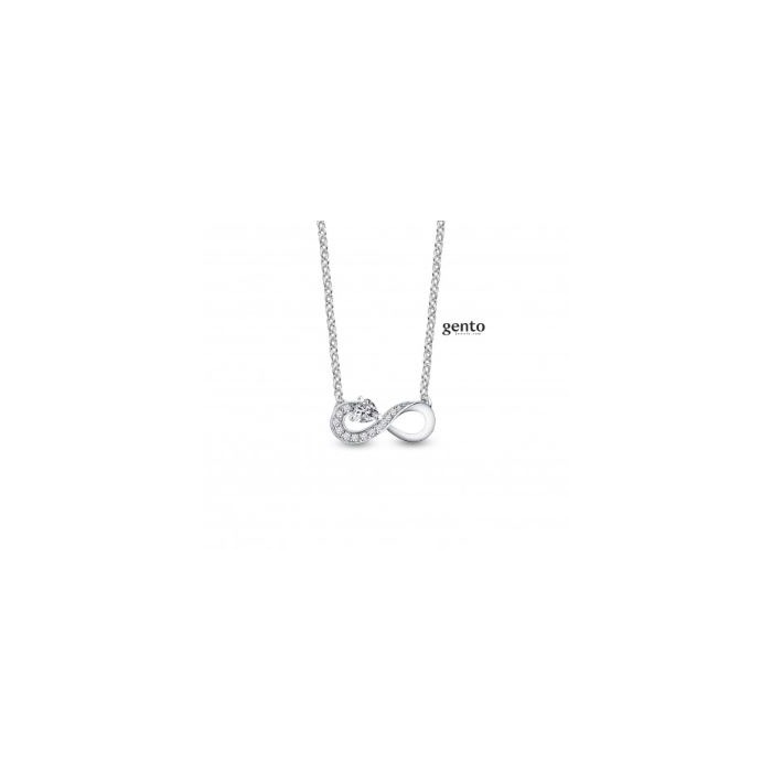 Juweel Gento collier Zilver925 VL125/43