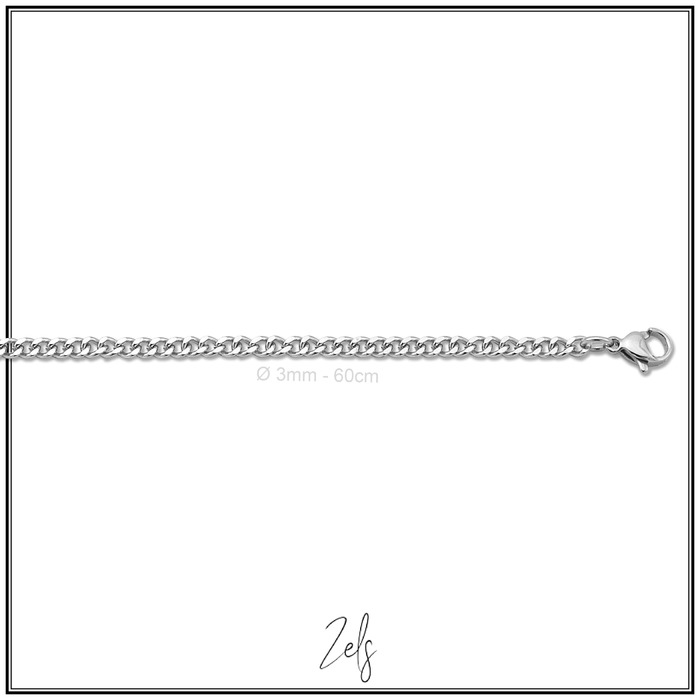 Juweel Zels collier zilver 925 60CM FL2015AL