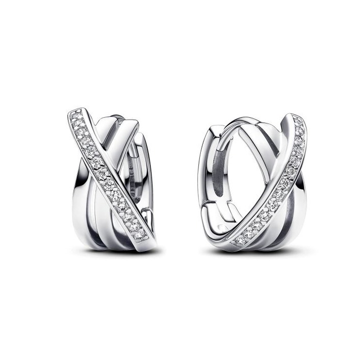 Juweel PANDORA HOOP EARRINGS ZIRCONIA 293150C01