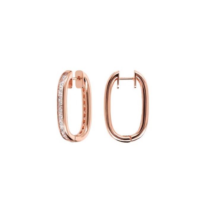 Juweel BRONZALLURE OVAL HOOP EARRINGS WSBZ02264.WR