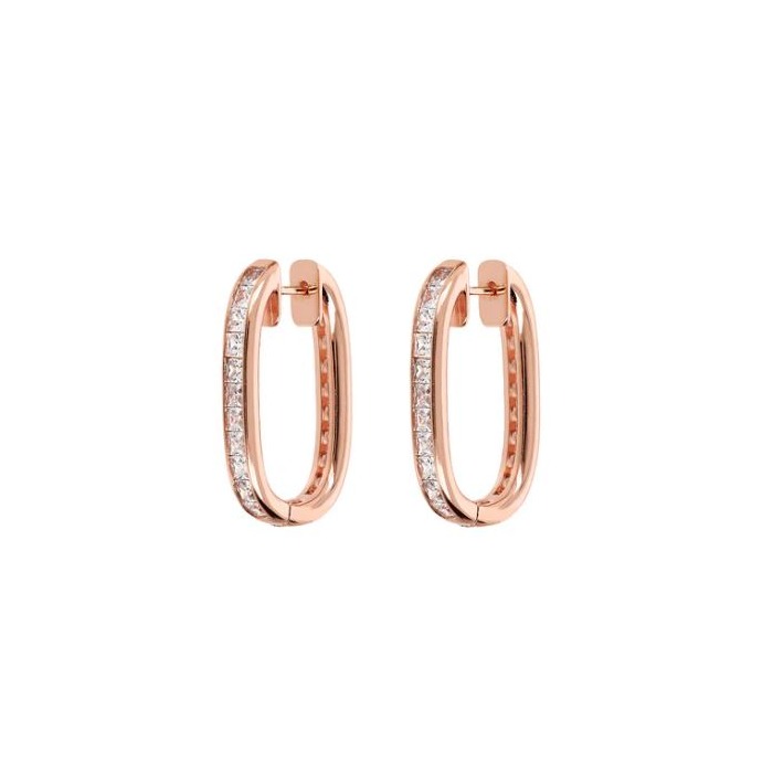 Juweel BRONZALLURE OVAL HOOP EARRINGS WSBZ02264.WR