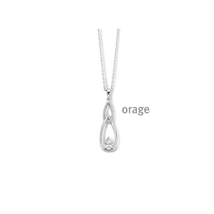 Juweel ORAGE ZILVER COLLIER AS332