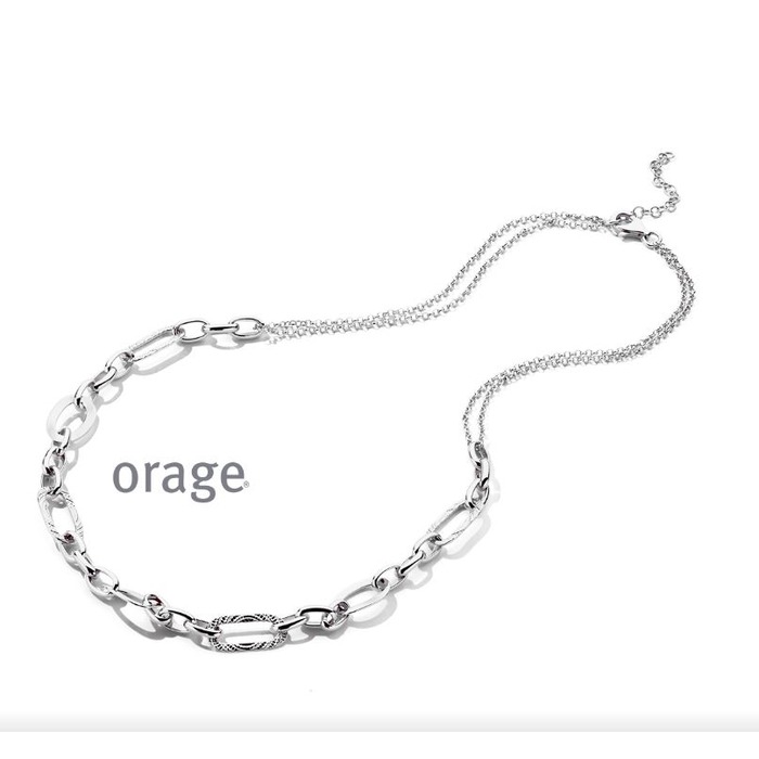 Juweel ORAGE ZILVER COLLIER AW364 