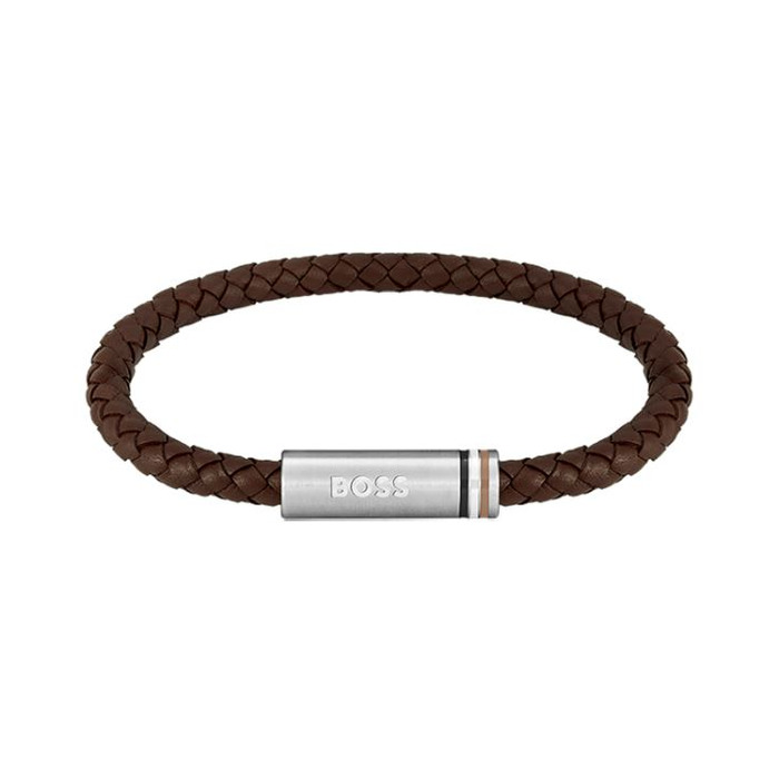 Juweel HUGO BOSS ARMBAND BRUIN LEDER 1580623 