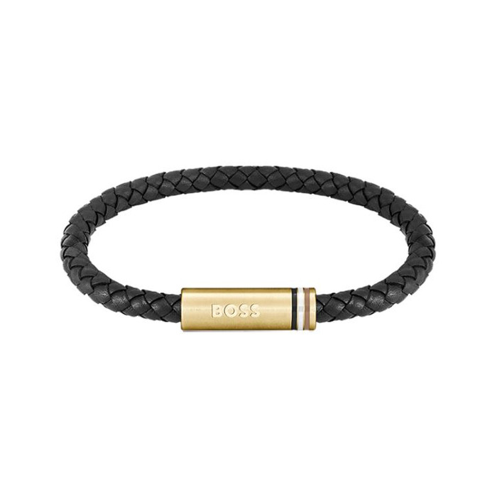 Juweel HUGO BOSS ARMBAND ZWART LEDER 1580624 