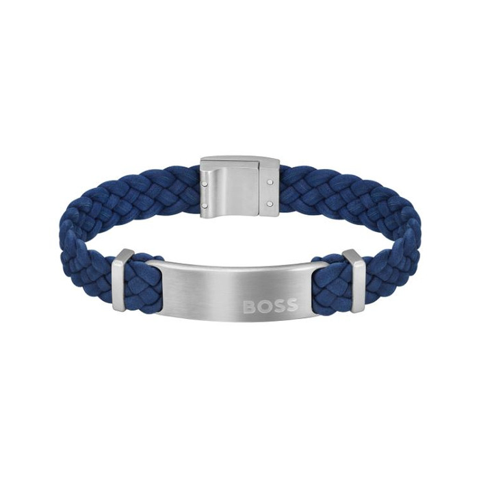 Juweel HUGO BOSS ARMBAND BLAUW LEDER 1580609M 