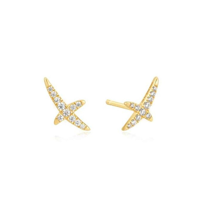 Juweel ANIA HAIE HEART HUNTER KISS PAVE STUDS E057-02G 