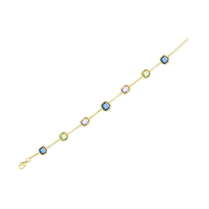 Juweel Silver Rose bracelet goldplated BR2454MC 