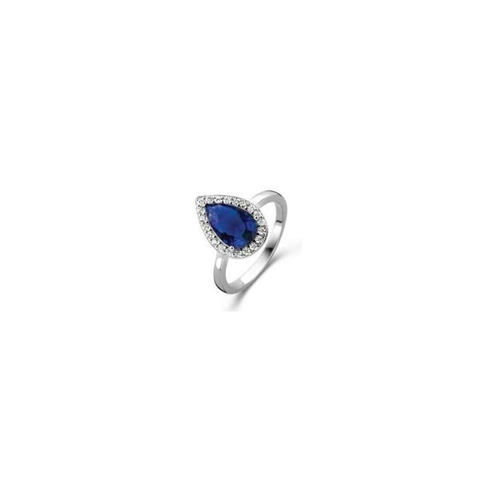 Juweel Silver Rose Ring R2235BLU 