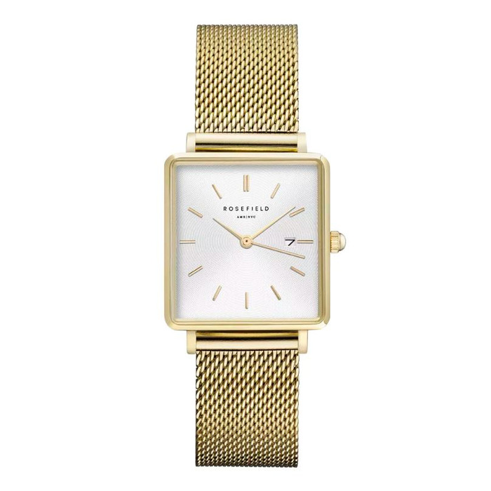 Horloge Rosefield The Boxy Mesh QWSG-Q03 