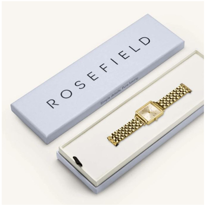 Horloge Rosefield Boxy XS Champagne QCGSG-Q048 