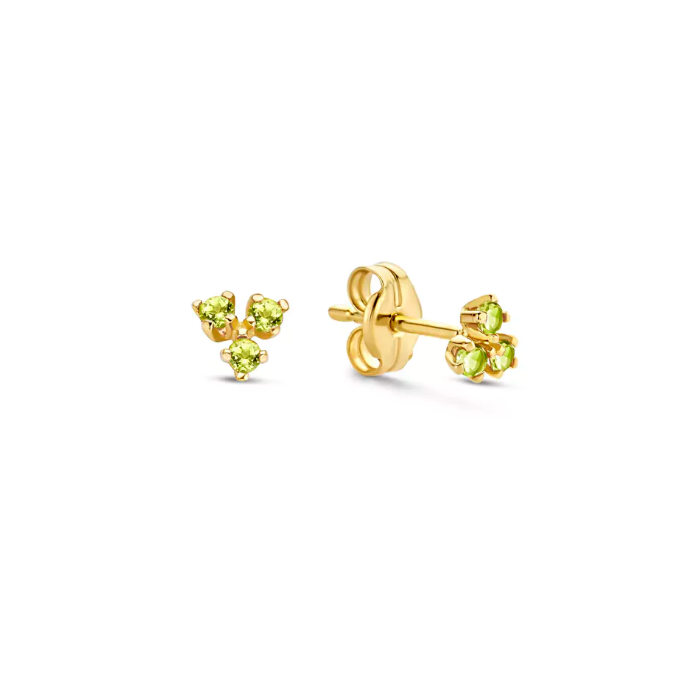 Juweel JACKIE TRIANGLE EMERALD STUDS JKE20.013 