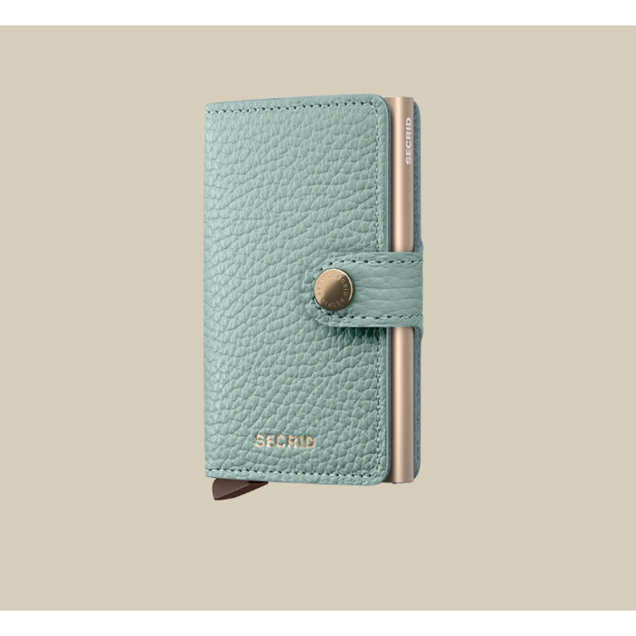 Lederwaren Secrid Wallet Miniwallet Pebble Sea Green 