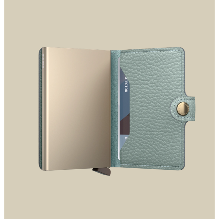 Lederwaren Secrid Wallet Miniwallet Pebble Sea Green 