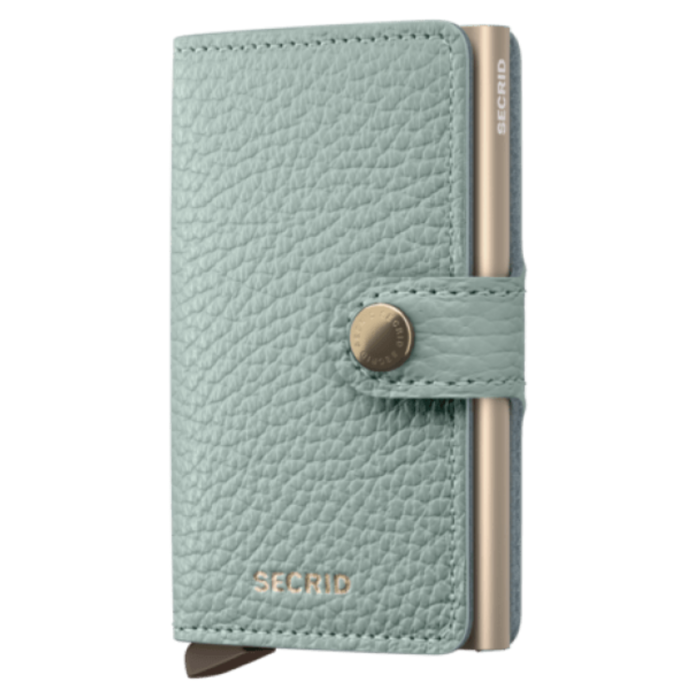 Lederwaren Secrid Wallet Miniwallet Pebble Sea Green 