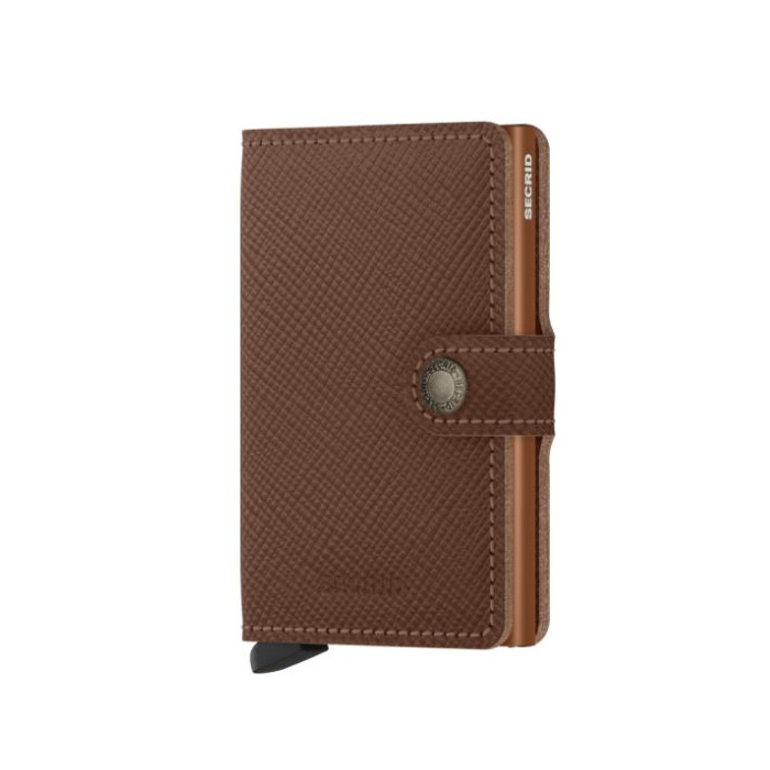 Lederwaren Secrid Wallet Miniwallet Saffiano Caramel 