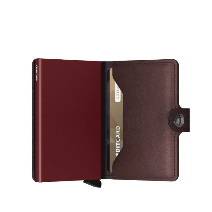 Lederwaren MINIWALLET METALLIC MORO 