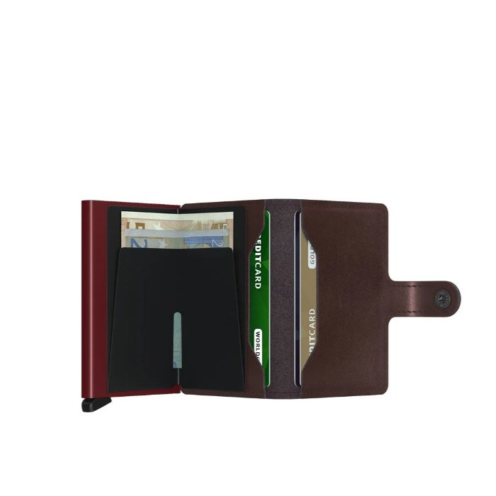 Lederwaren MINIWALLET METALLIC MORO 